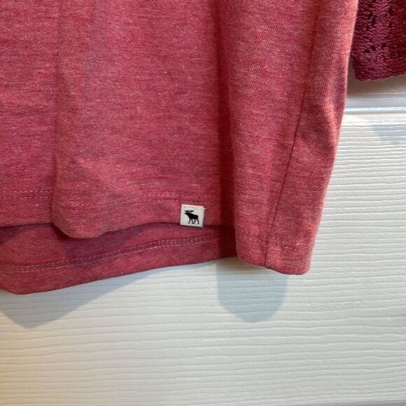 Abercrombie & Fitch pink crotchet top - Picture 5 of 7
